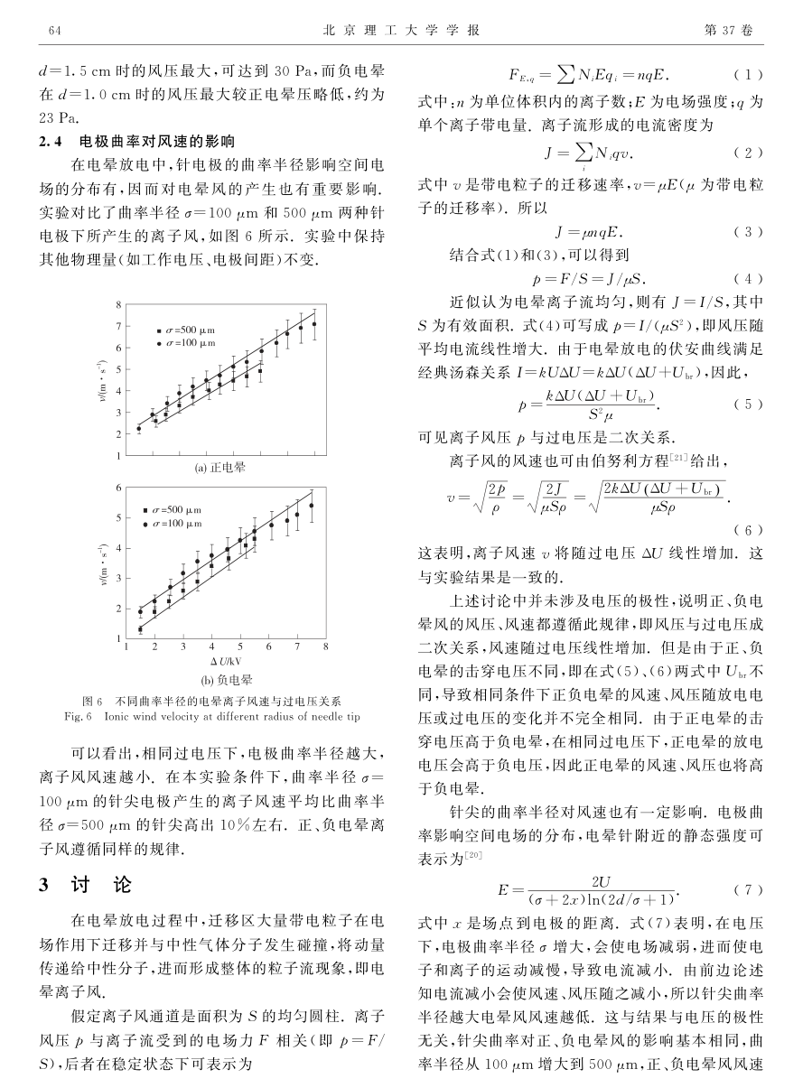 针-板电极正负电晕放电离子风的对比研究-3 针-板电极正负电晕放电离子风的对比研究-3