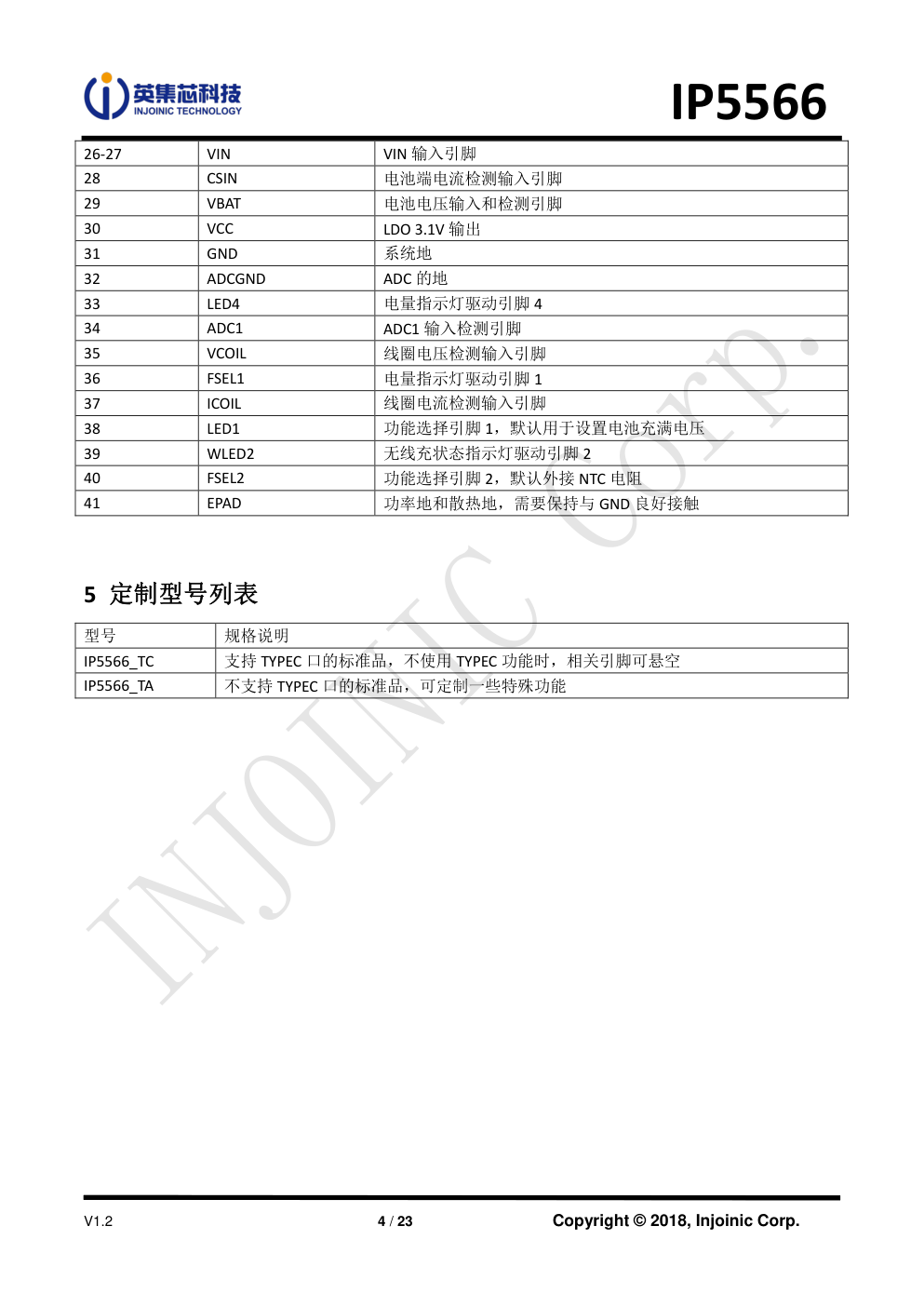 集成 5W 无线充发射的 3A 充电 3A 放电移动电源 SOC-3