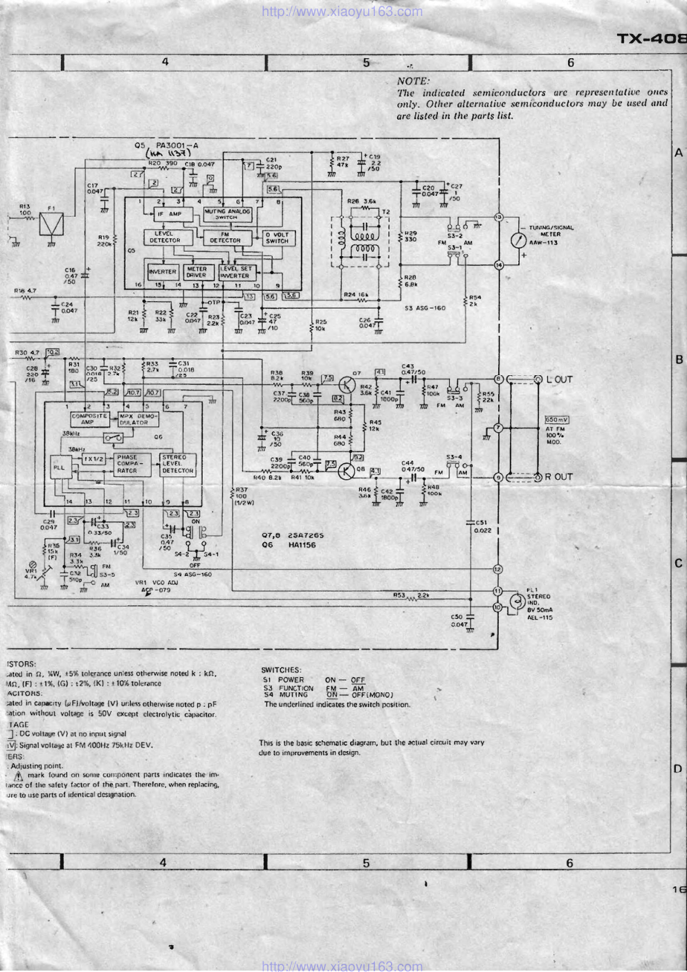 先锋PIONEER TX-408电路图-1