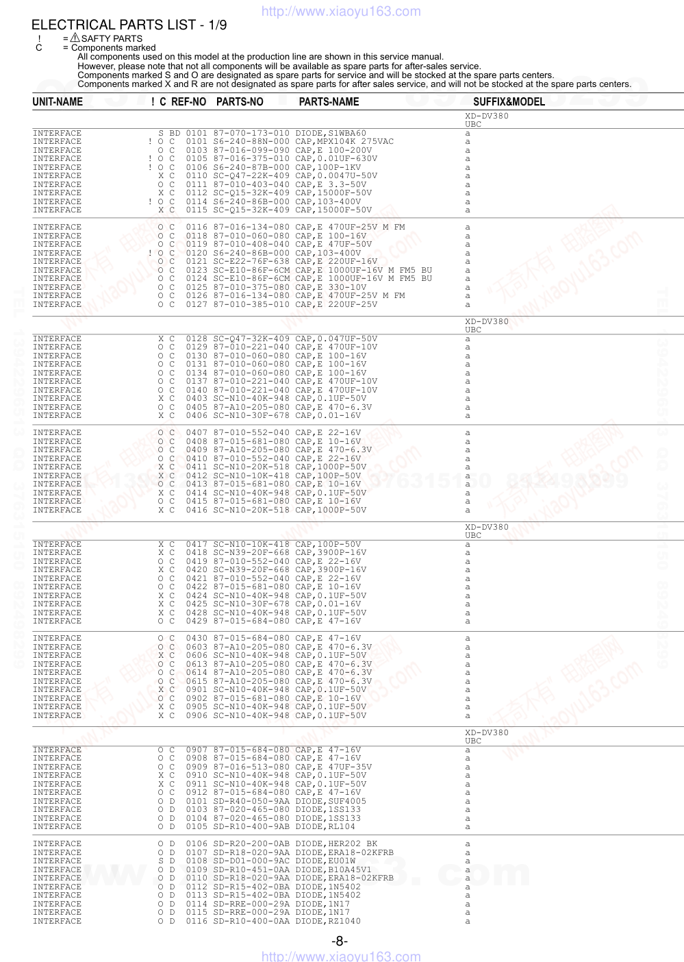 爱华AIWA XD-DV380U DVD播放器维修手册-7 爱华AIWA XD-DV380U DVD播放器维修手册-7