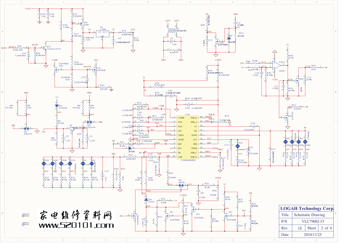 海尔0094001263B电源板电路图-1 海尔0094001263B电源板电路图-1