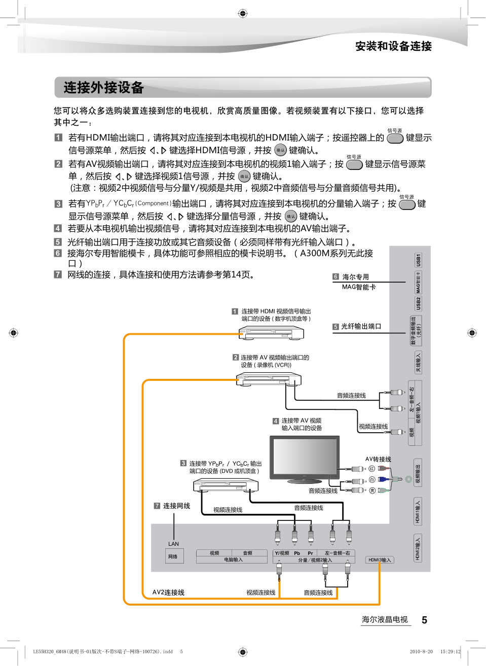 海尔LE47A300M型平板电视说明书-6 海尔LE47A300M型平板电视说明书-6
