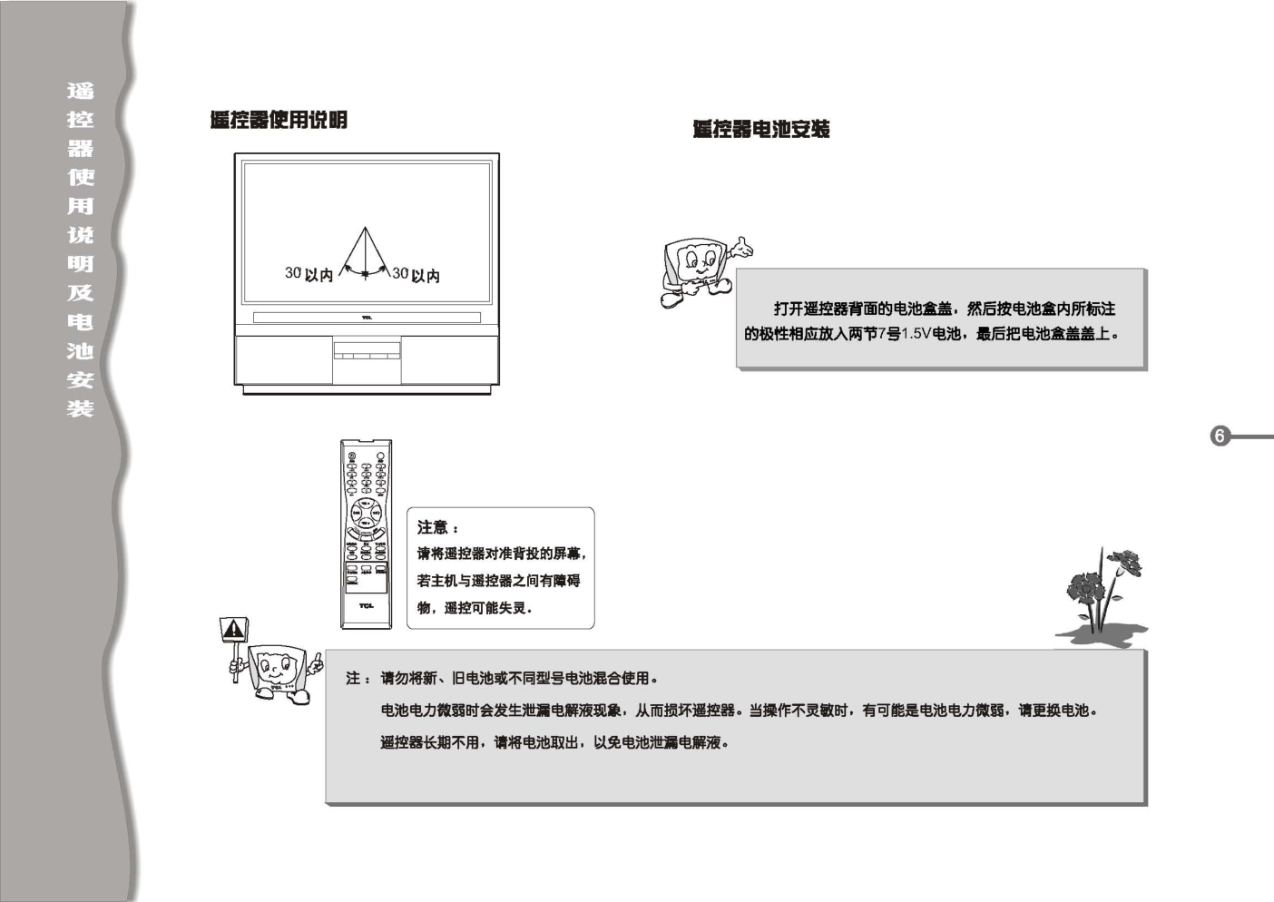 TCL王牌HW42B28M彩电使用说明书-6 TCL王牌HW42B28M彩电使用说明书-6