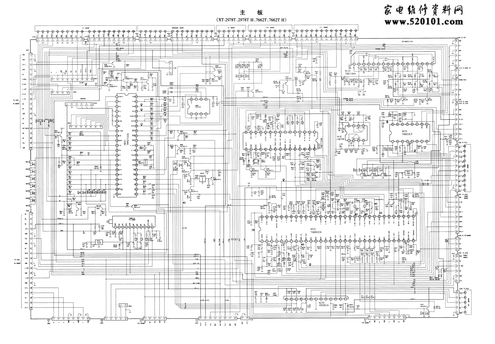 厦华XT-7662T彩电电路原理图-0