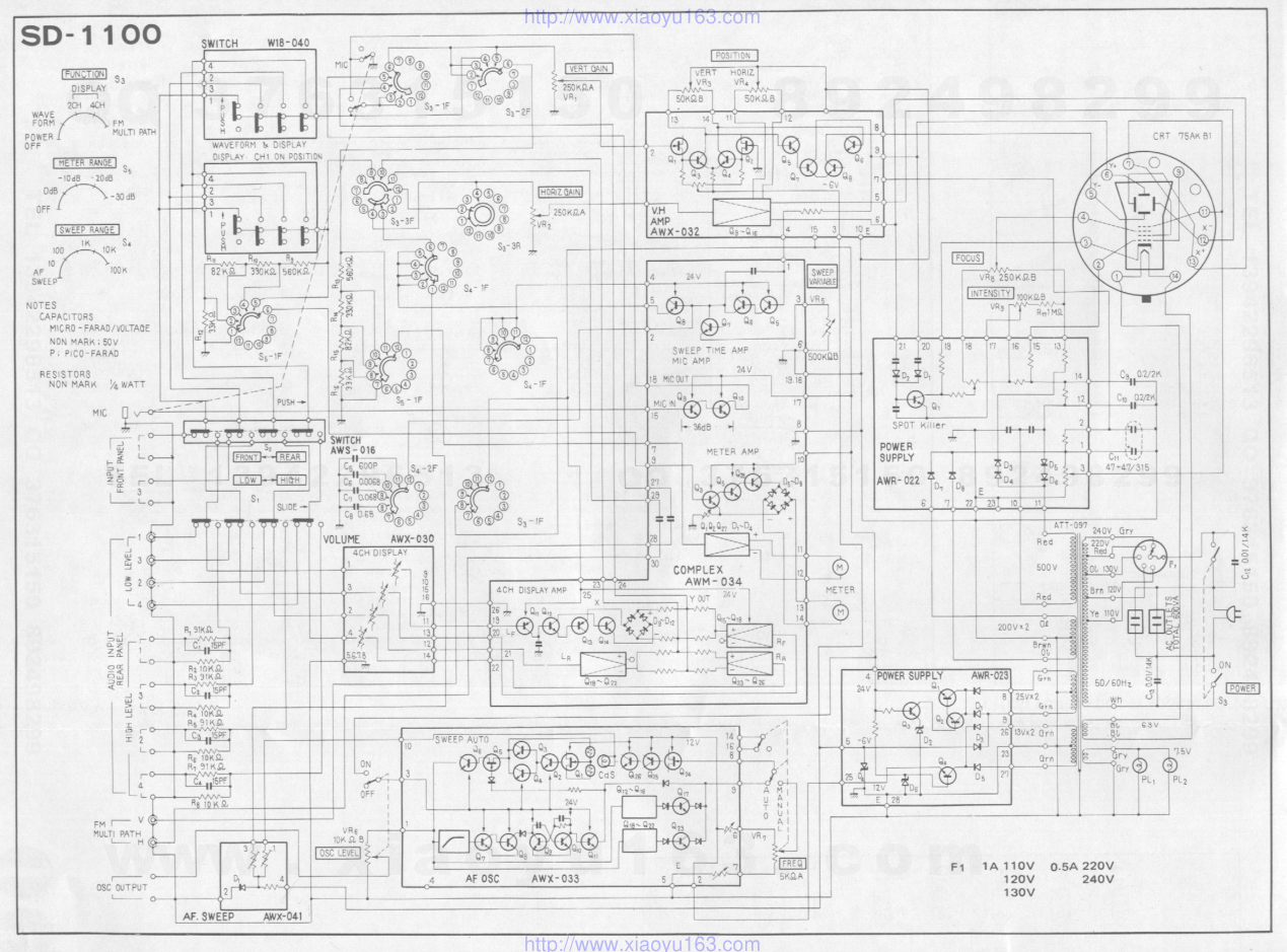 先锋PIONEER SD-1100电路图-4 先锋PIONEER SD-1100电路图-4