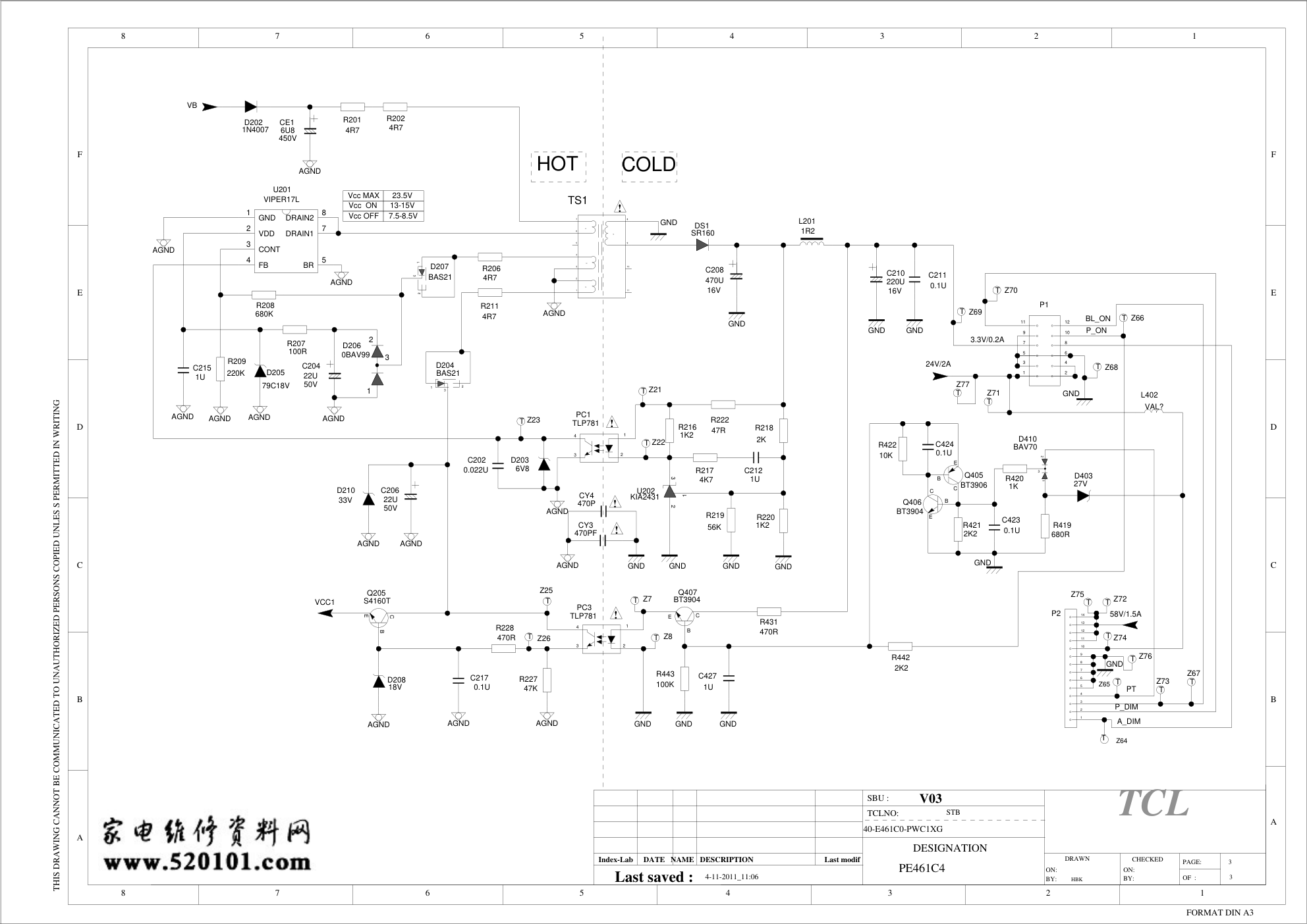TCL液晶电视40-E461C4-PWI1XG-PW11XG板电路图-2 TCL液晶电视40-E461C4-PWI1XG-PW11XG板电路图-2