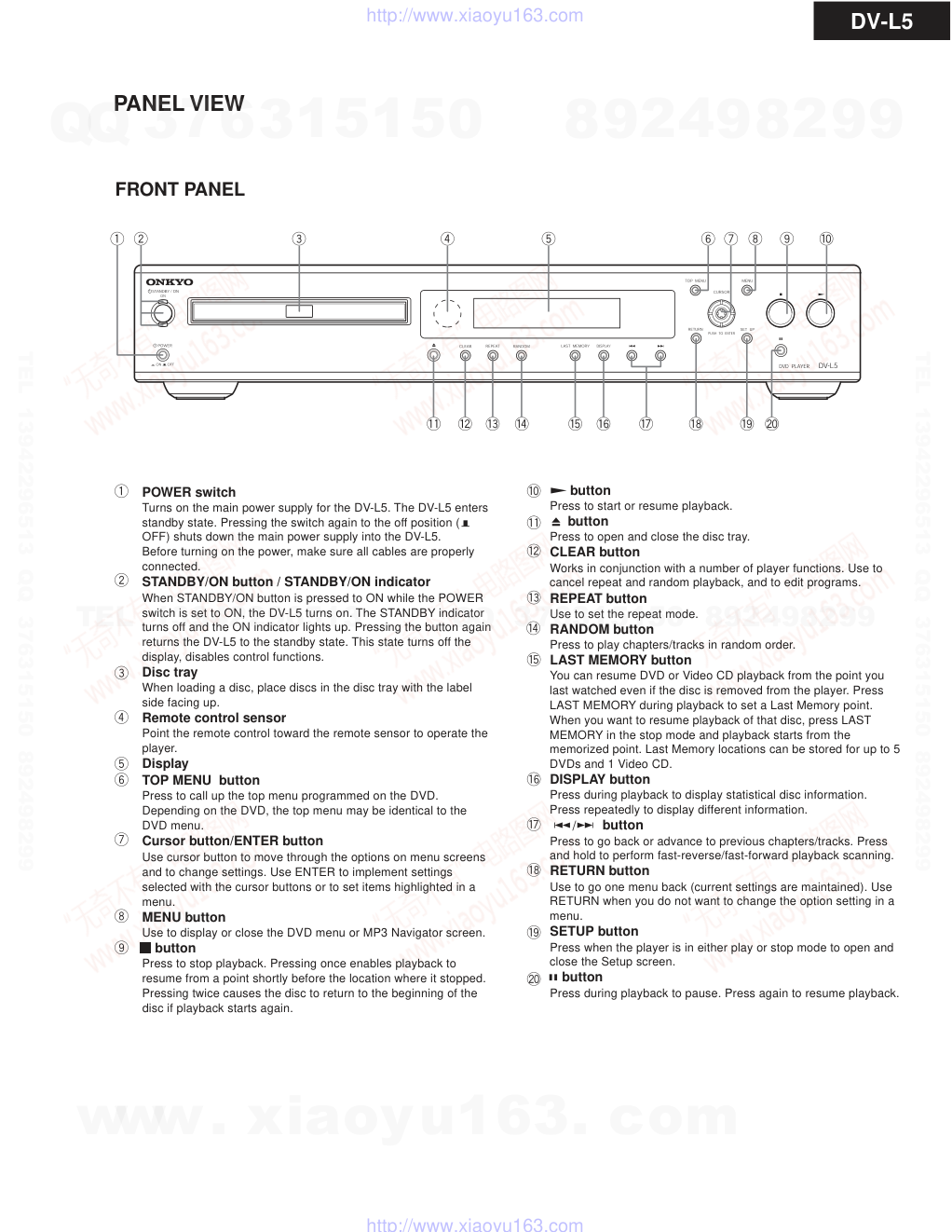 安桥ONKYO DV-L5 DVD播放器电路图-4