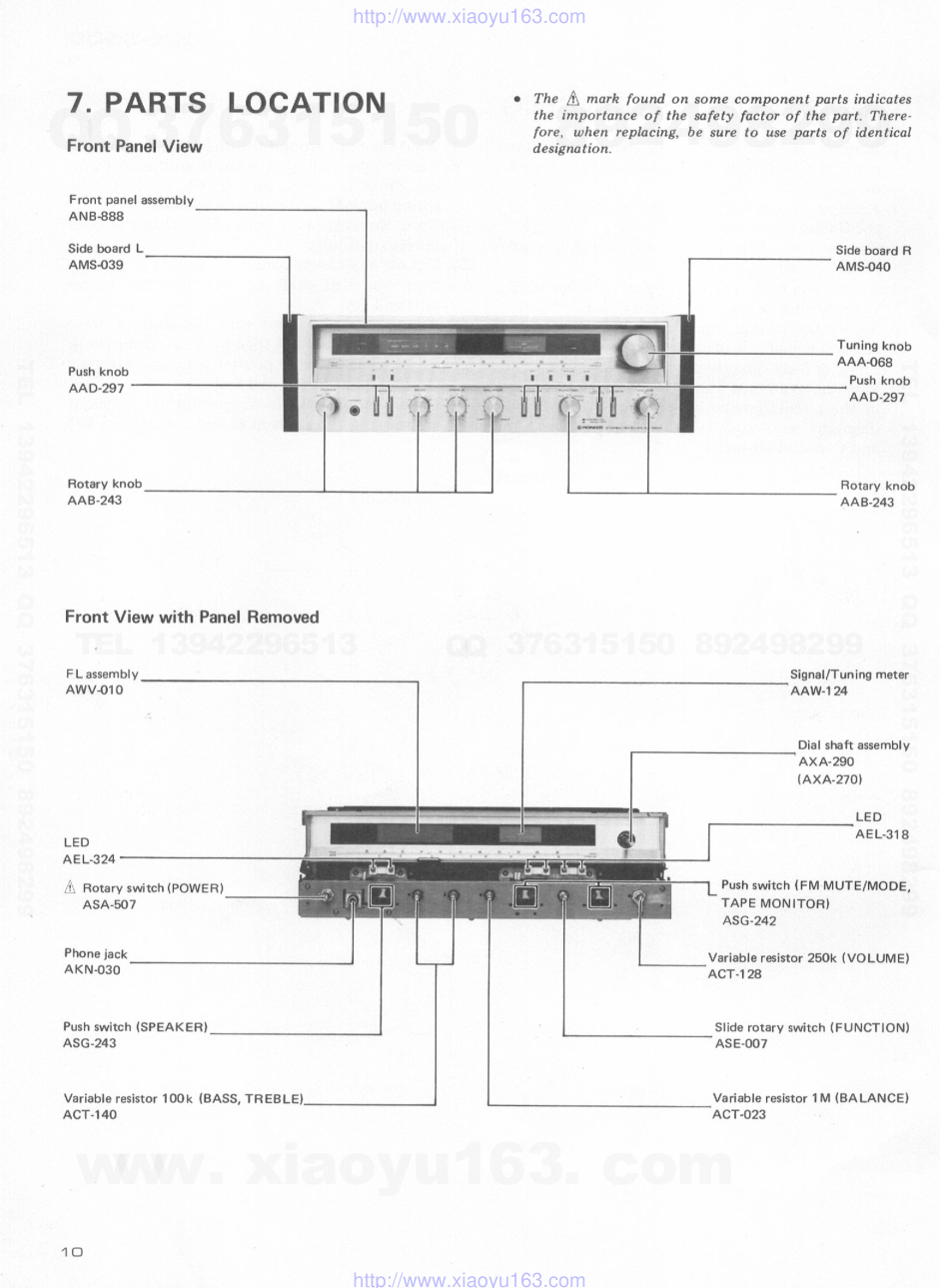 先锋PIONEER SX-3600电路图-9 先锋PIONEER SX-3600电路图-9