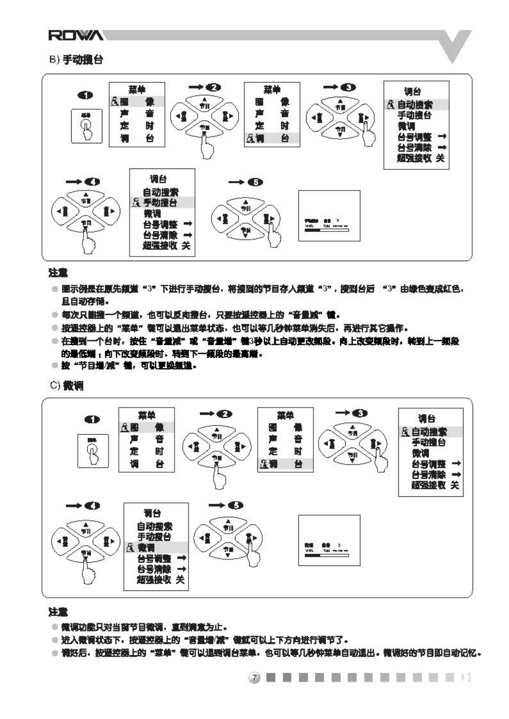 乐华N21B6J彩电使用说明书-7 乐华N21B6J彩电使用说明书-7