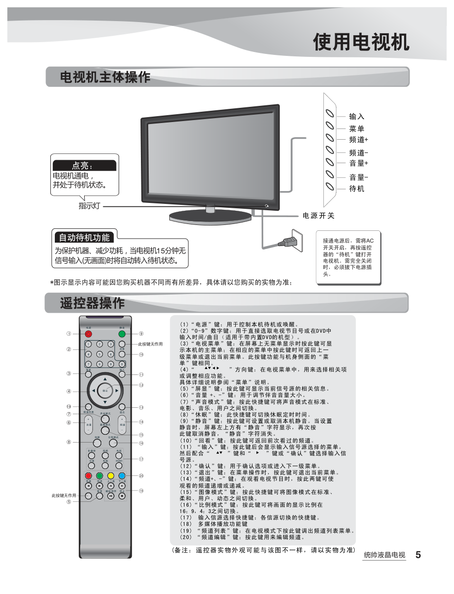 海尔LC32MUK2液晶彩电使用说明书-6 海尔LC32MUK2液晶彩电使用说明书-6