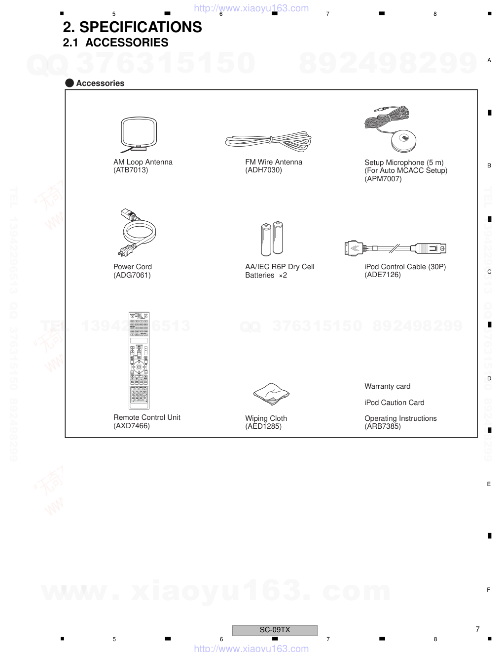 先锋PIONEER SC-09TX音响电路图-6