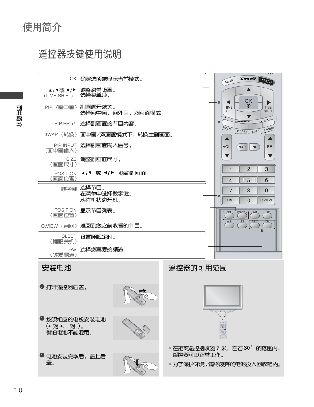 LG 50PC1RR液晶彩电使用说明书-9