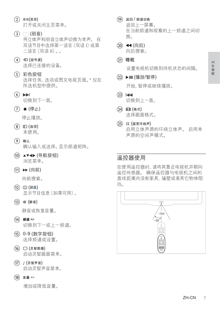 飞利浦26PFL3500T3液晶彩电使用说明书-7 飞利浦26PFL3500T3液晶彩电使用说明书-7