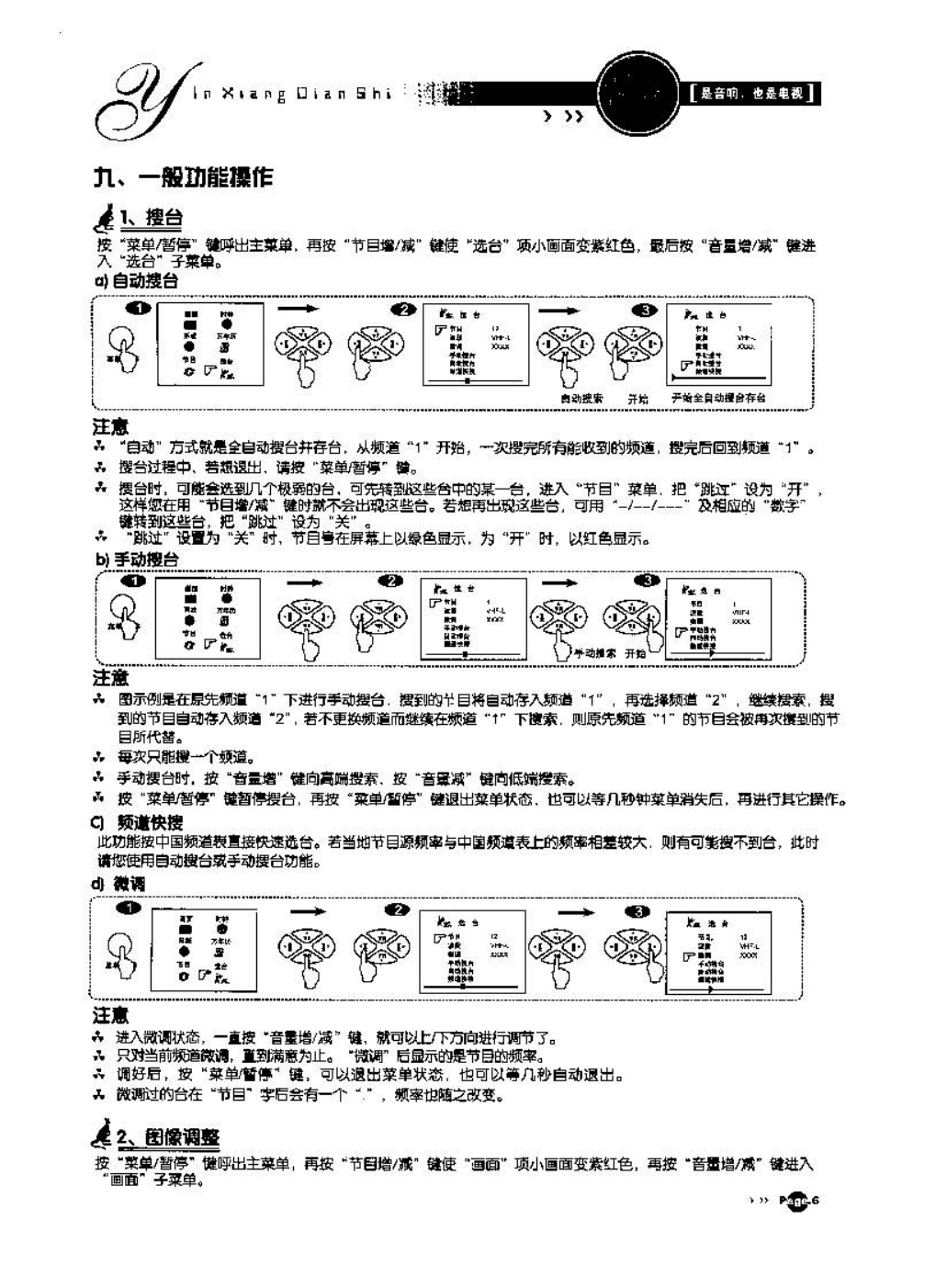 TCL王牌AT21289彩电使用说明书-6 TCL王牌AT21289彩电使用说明书-6
