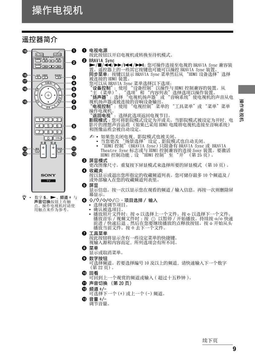 索尼KLV-32BX300(4172938111)型电视说明书-8