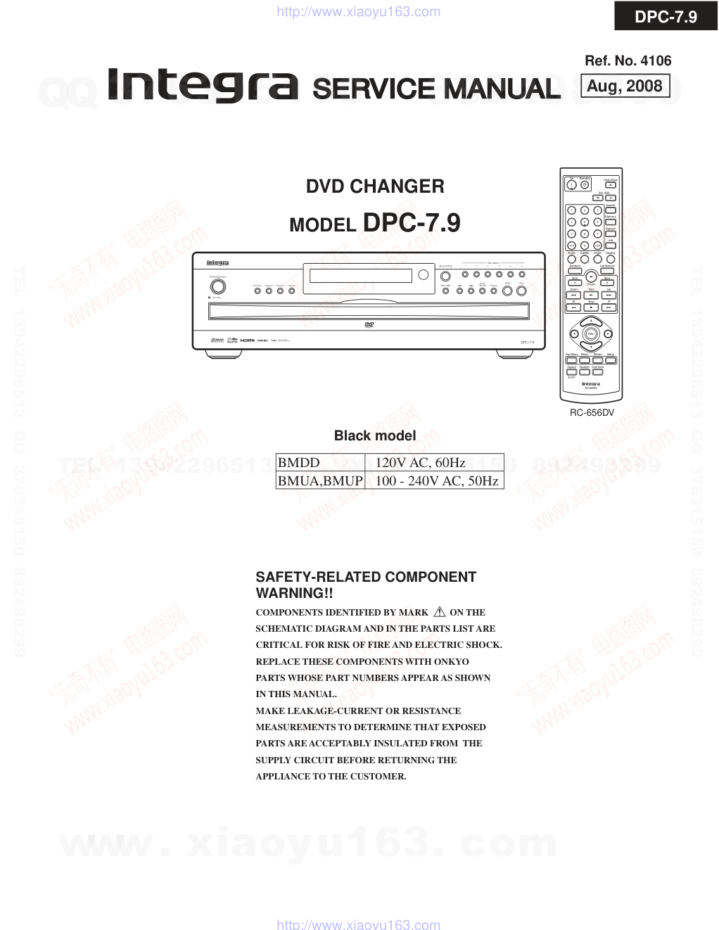 安桥ONKYO DPC-7.9 DVD播放器维修手册-0
