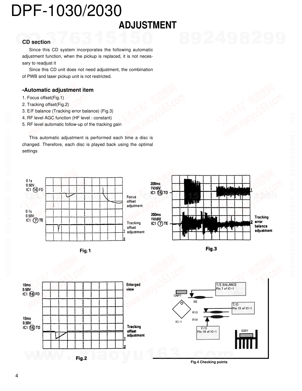 建伍KENWOOD DPF-2030 CD播放机维修手册-3 建伍KENWOOD DPF-2030 CD播放机维修手册-3