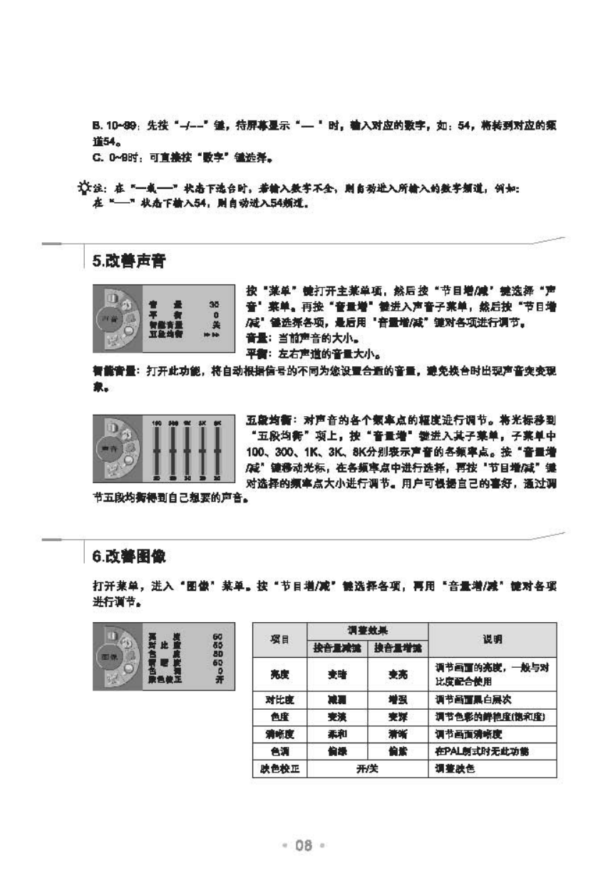 TCL王牌HD29H61S彩电使用说明书-8 TCL王牌HD29H61S彩电使用说明书-8
