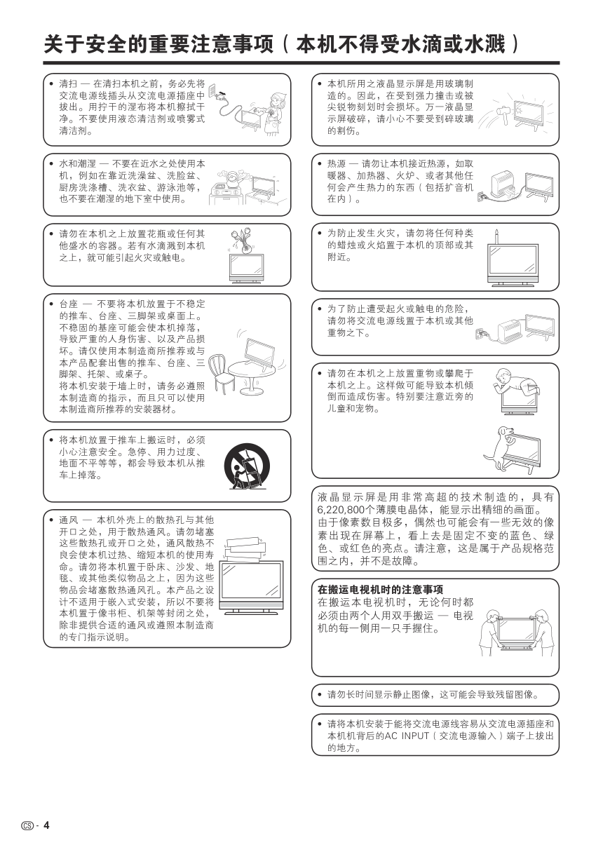 夏普LCD-52GX50A液晶彩电使用说明书-4