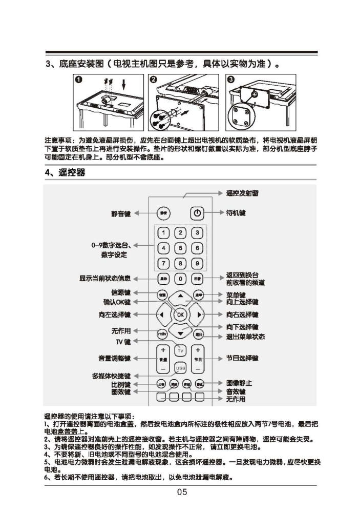 TCL王牌L37F3370B液晶彩电使用说明书-5