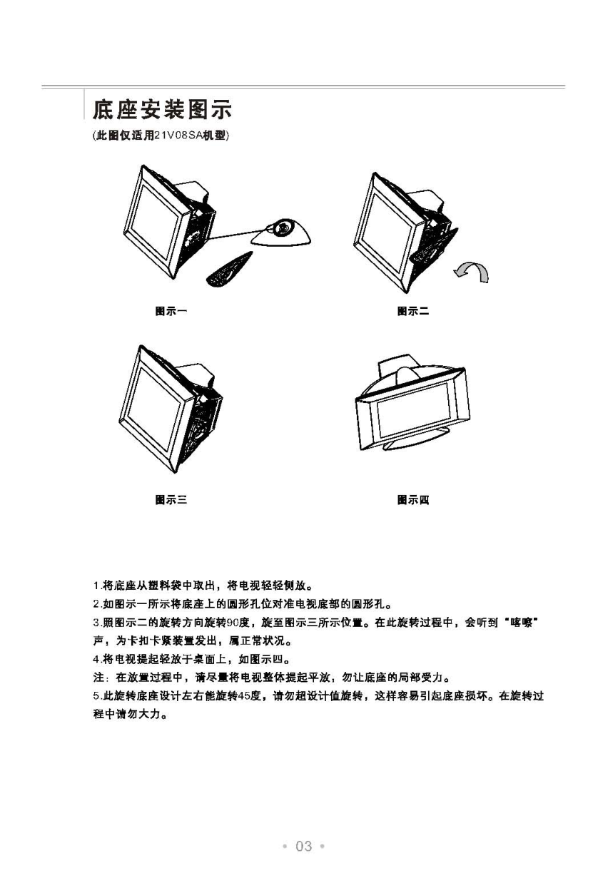 乐华21V08SA彩电使用说明书-3