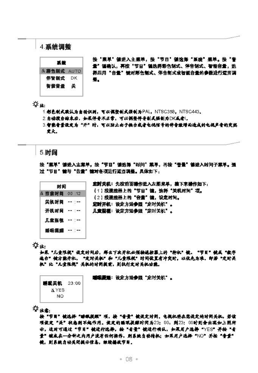 TCL NT21F3N彩电说明书-8 TCL NT21F3N彩电说明书-8