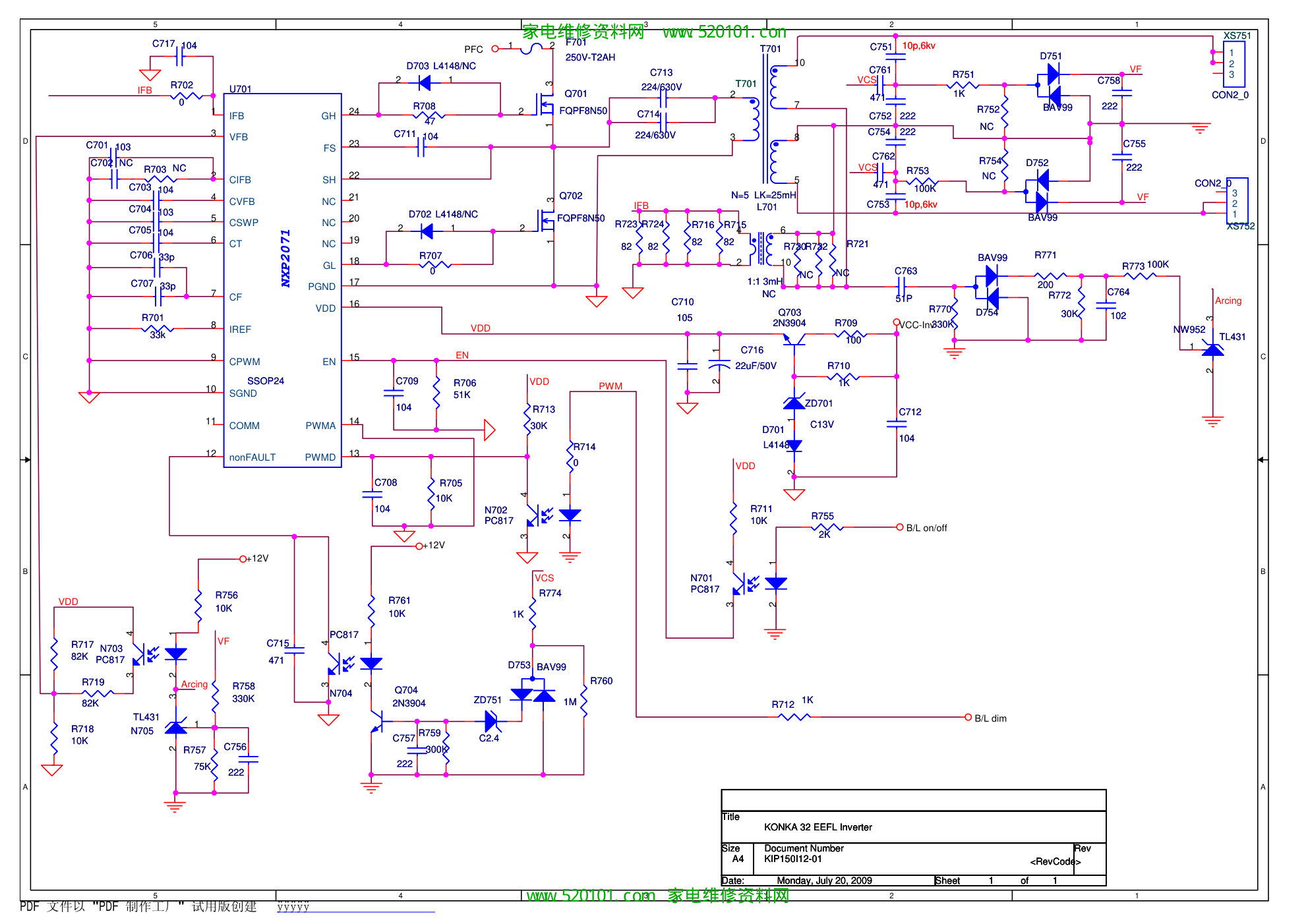 康佳KIP-L150I12C2-01(34006601)(35014097)电源图纸-2