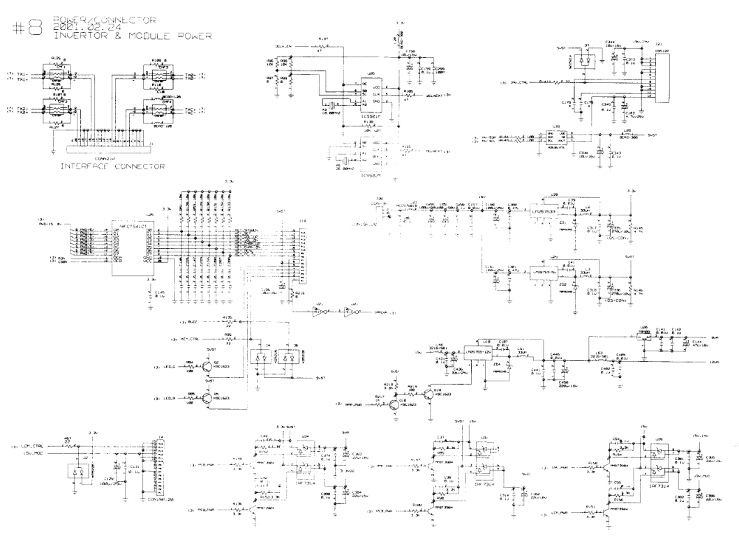 LG LM295B显示器电路原理图-8 LG LM295B显示器电路原理图-8
