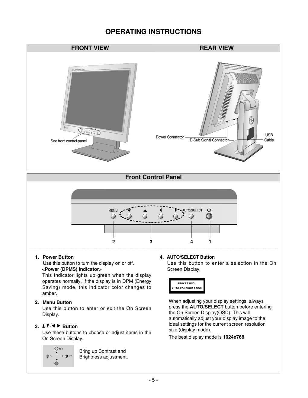 LG L1510SFK液晶显示器维修手册-4