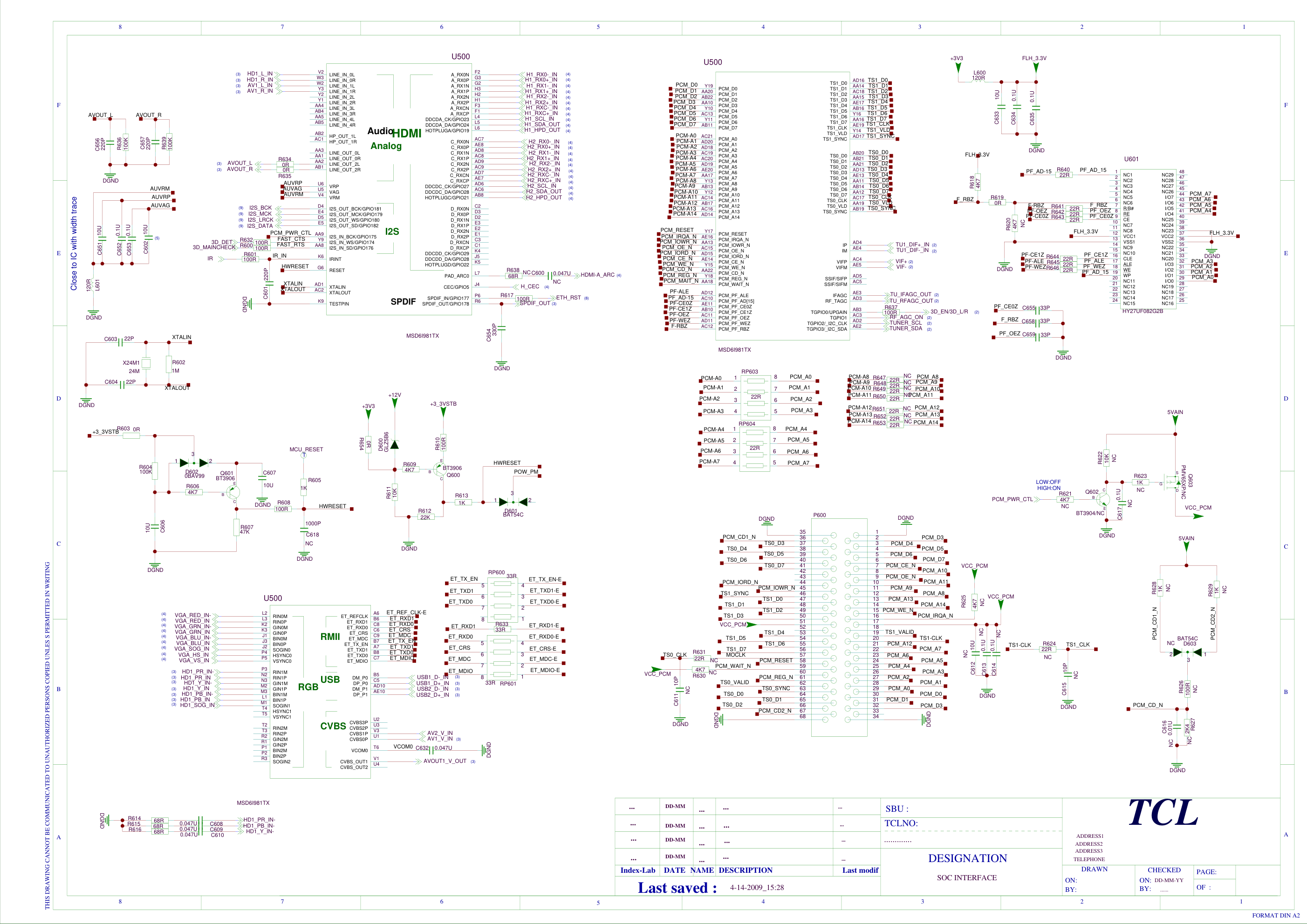 TCL 01-MS2800-MAC2XG主板电路原理图-5 TCL 01-MS2800-MAC2XG主板电路原理图-5