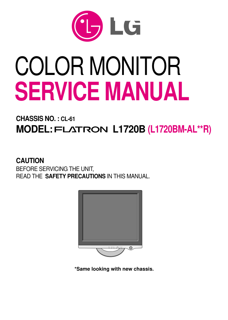 LG L1720BM液晶显示器维修手册-0