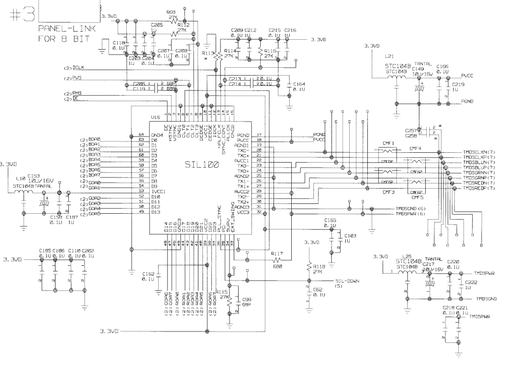 LG L1720BM显示器电路原理图-3 LG L1720BM显示器电路原理图-3