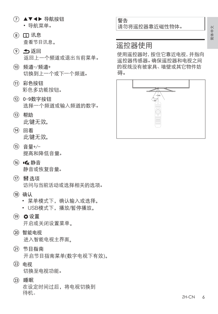 飞利浦50PFL5150T3液晶彩电使用说明书-6 飞利浦50PFL5150T3液晶彩电使用说明书-6