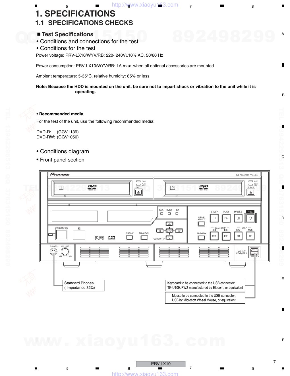 先锋PIONEER PRV-LX10音响电路图-6