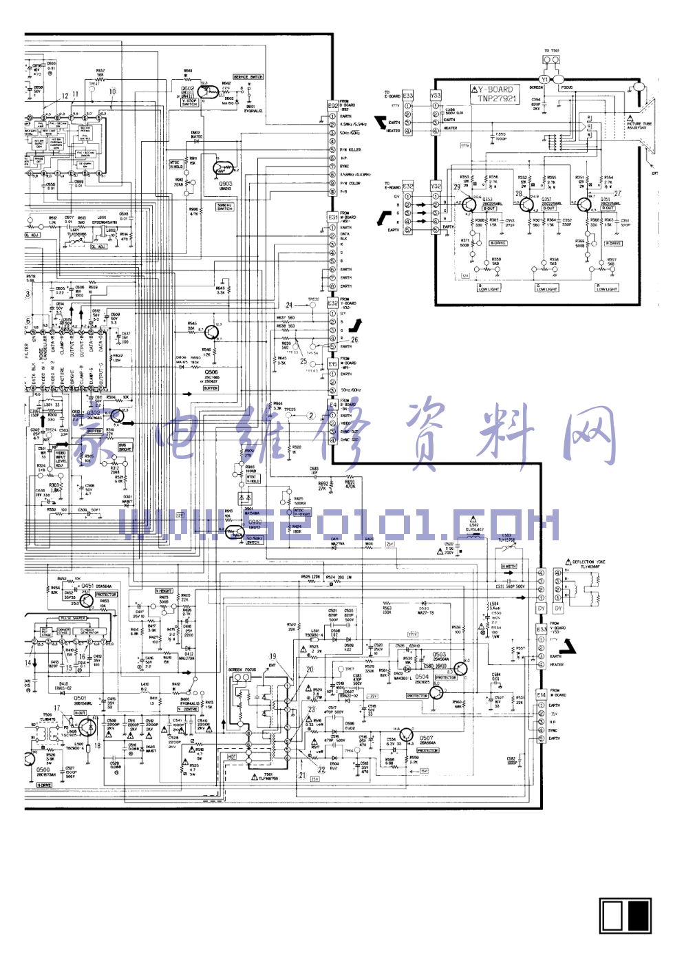 松下TC-2160EE彩电图纸-8 松下TC-2160EE彩电图纸-8