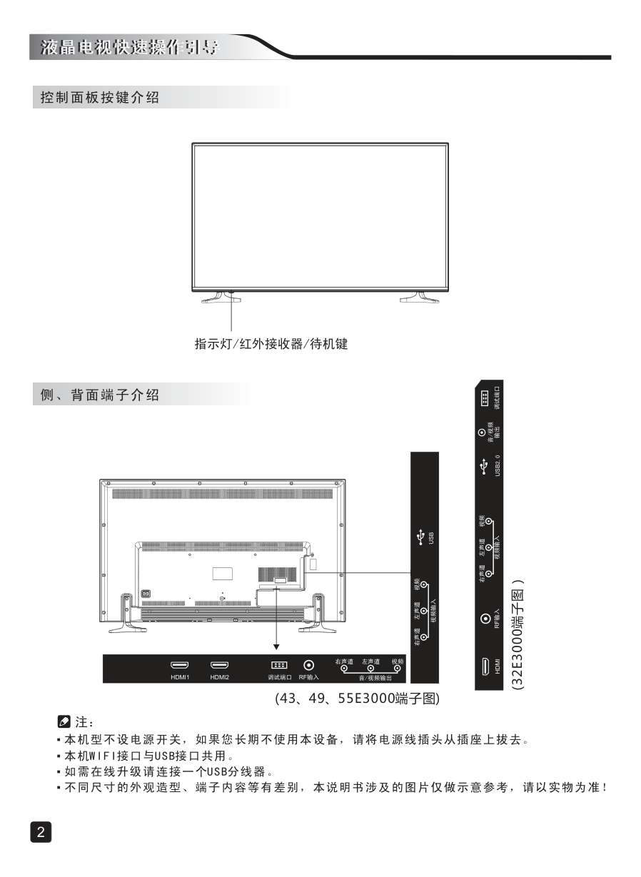 创维43E3000液晶彩电使用说明书-3 创维43E3000液晶彩电使用说明书-3