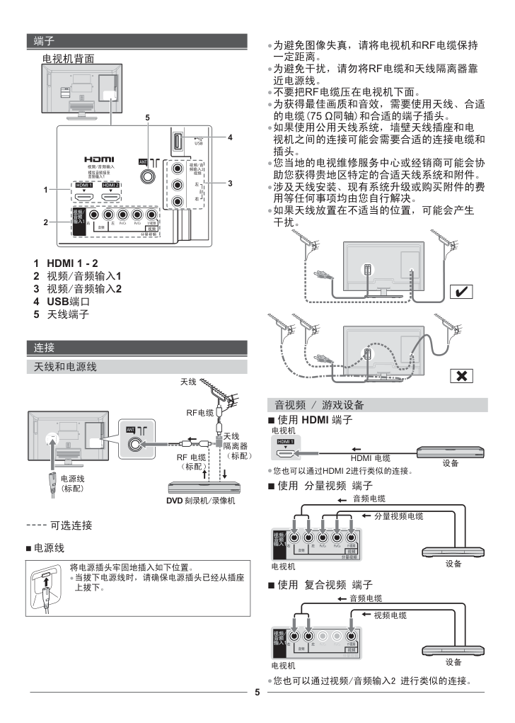 松下TH-L32BH6C液晶彩电使用说明书-4 松下TH-L32BH6C液晶彩电使用说明书-4