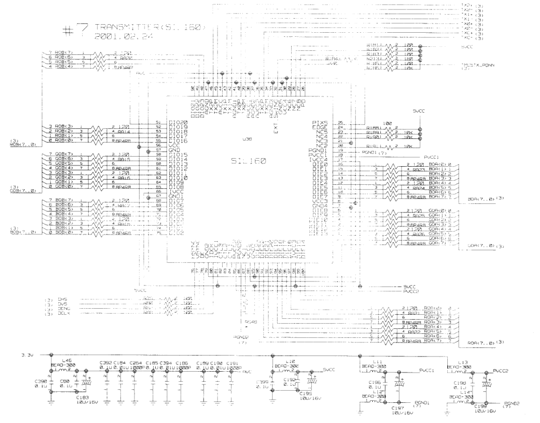 LG LM295B显示器电路原理图-7 LG LM295B显示器电路原理图-7