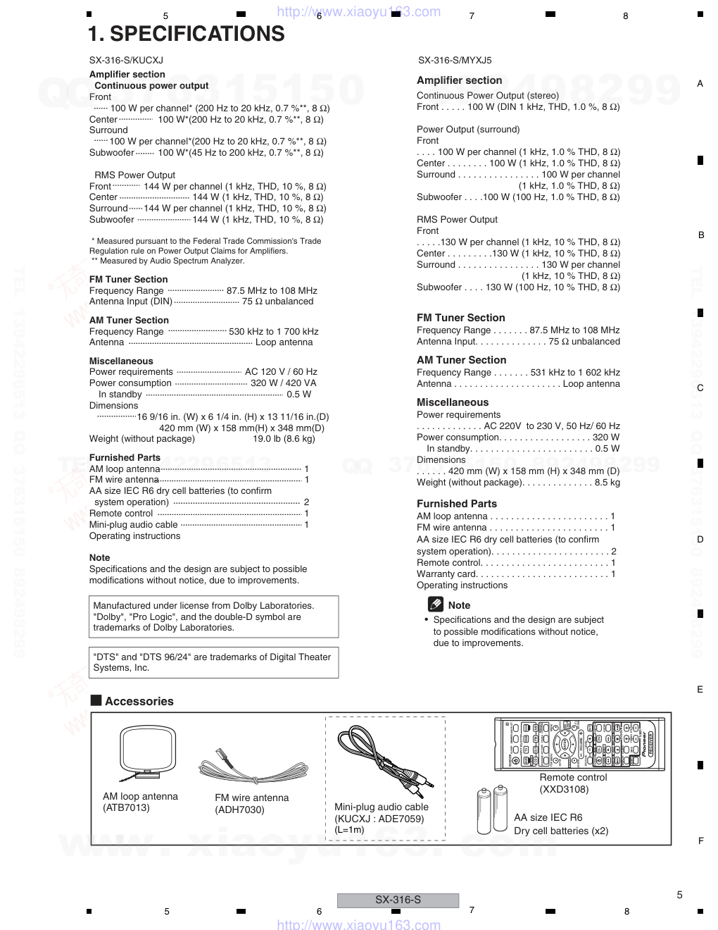 先锋PIONEER SX-316-S电路图-4