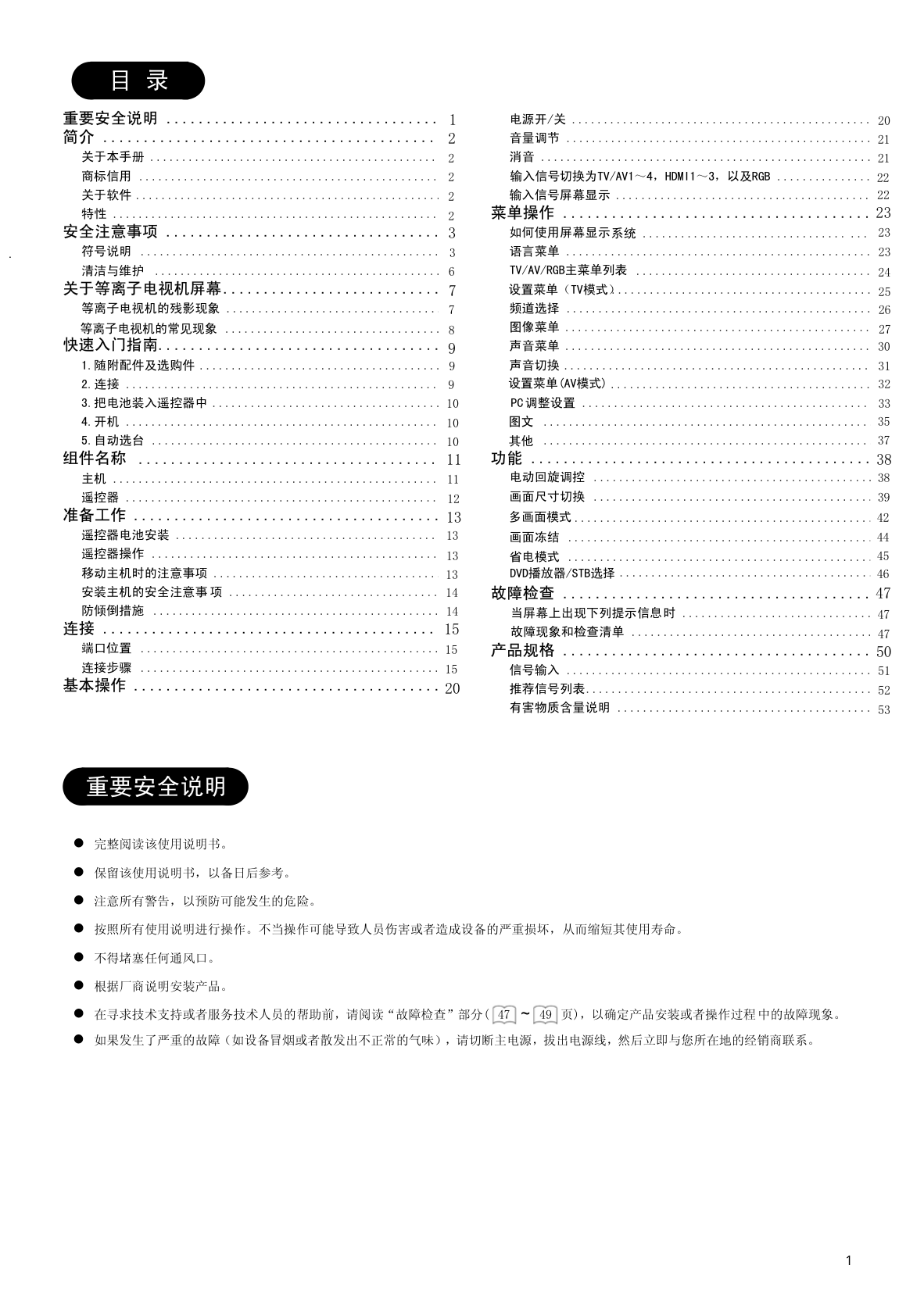 日立CLE-993液晶电视使用说明书-0