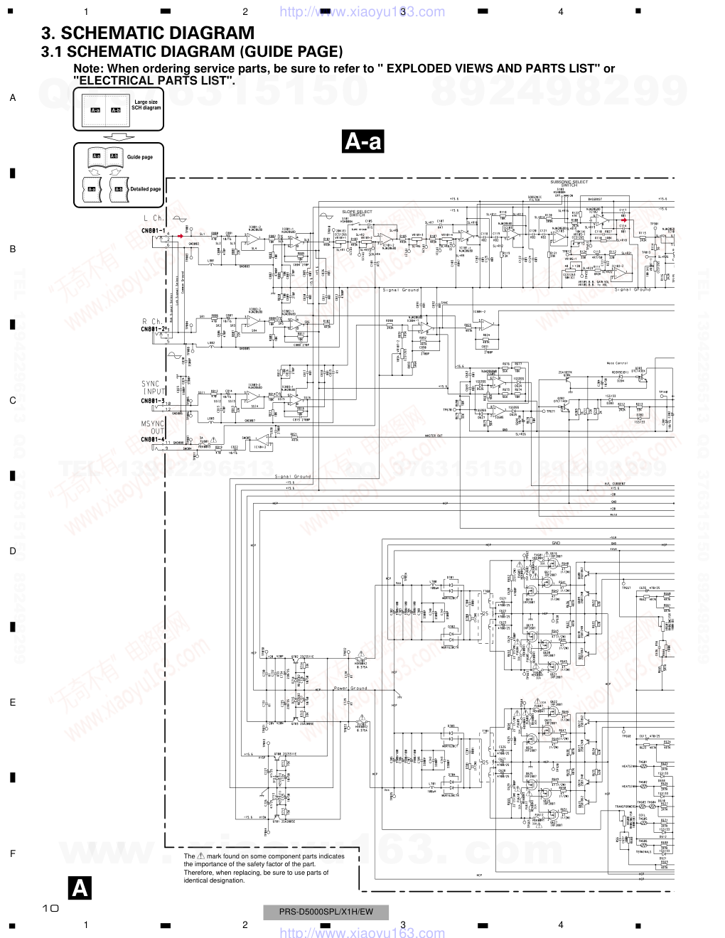 先锋PIONEER PRS-D5000SPL音响电路图-9 先锋PIONEER PRS-D5000SPL音响电路图-9