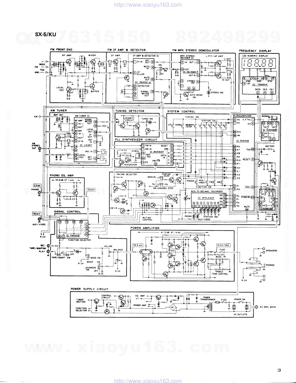 先锋PIONEER SX-5电路图-2