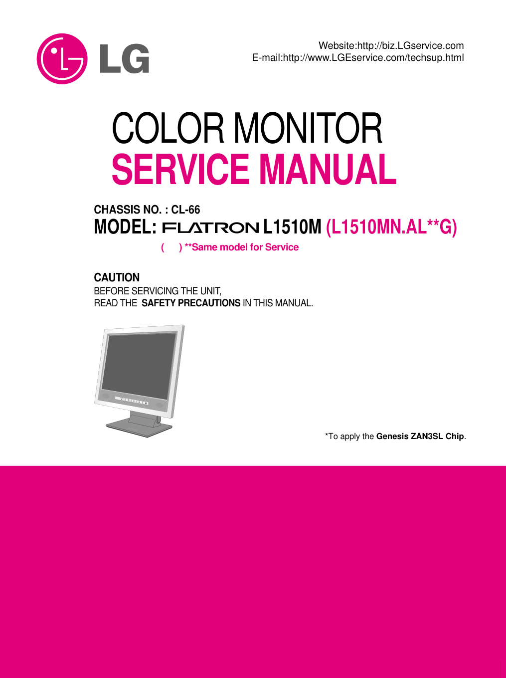 LG L1510M液晶显示器维修手册和图纸-2