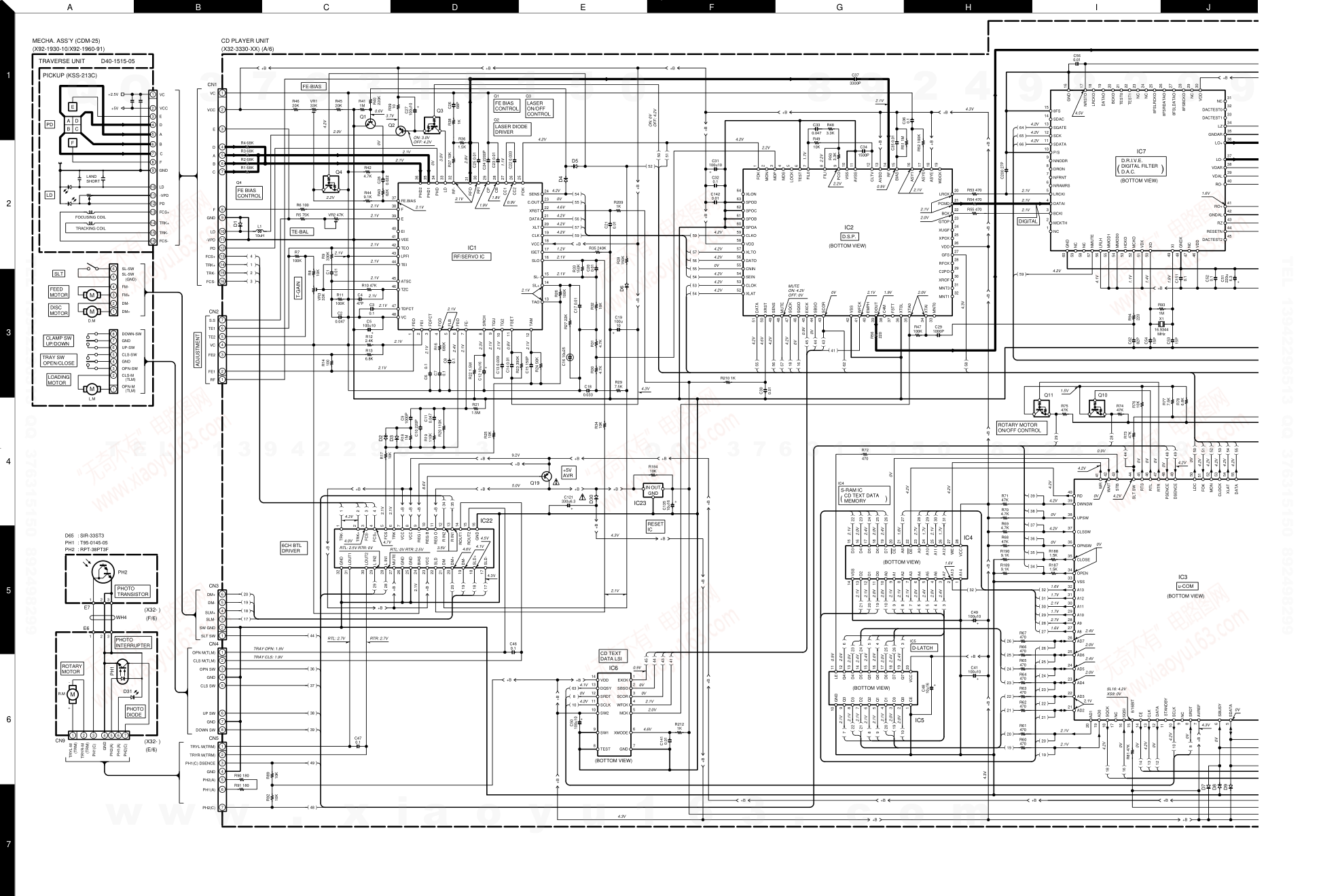 建伍KENWOOD CD-206 CD播放机维修手册-8 建伍KENWOOD CD-206 CD播放机维修手册-8