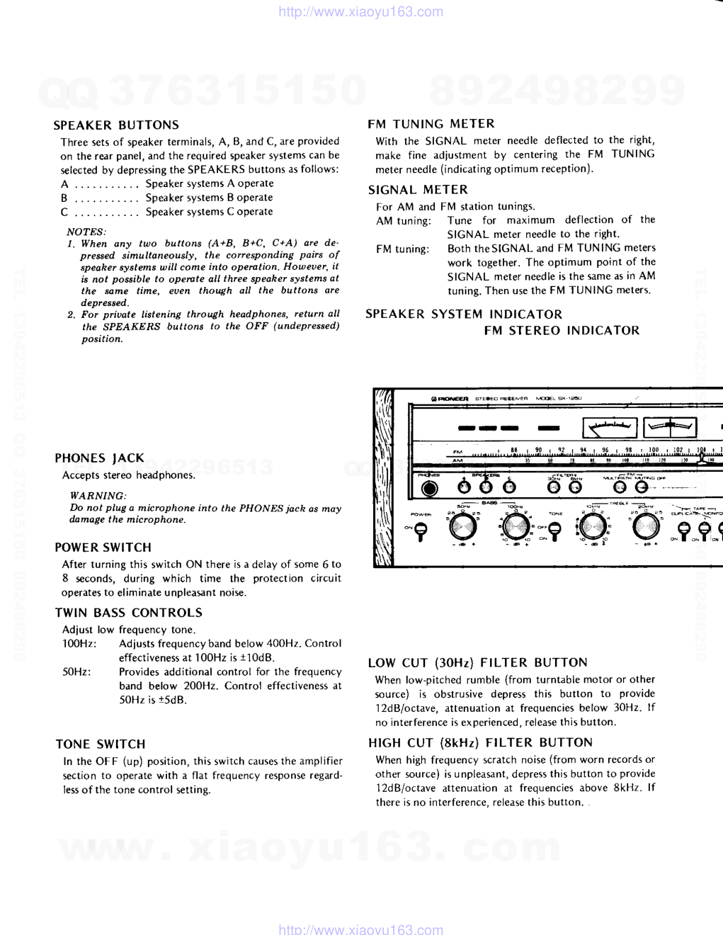先锋PIONEER SX-1250电路图-6 先锋PIONEER SX-1250电路图-6