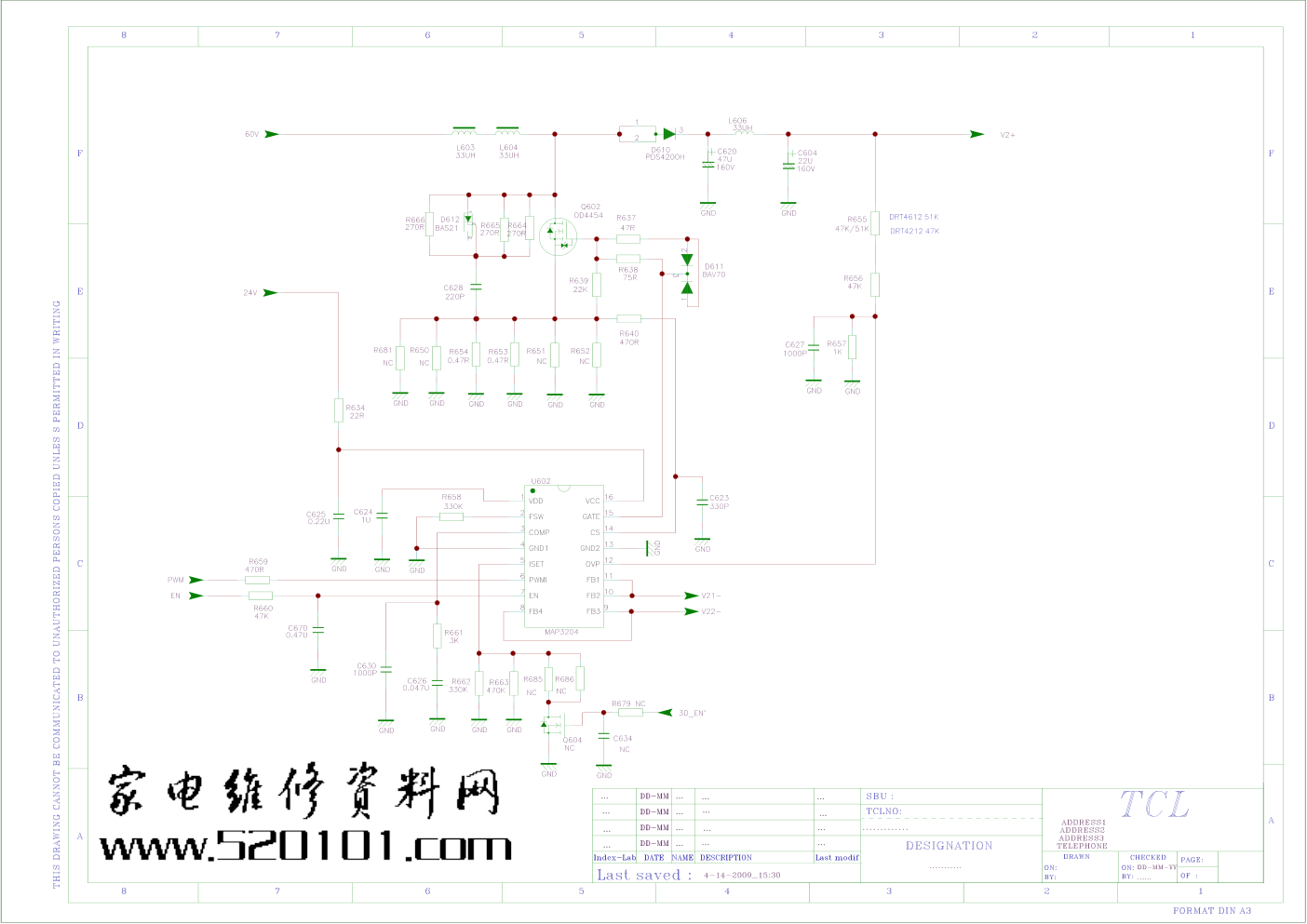 TCL DRT4212(DRT4612)驱动板电路原理图-1 TCL DRT4212(DRT4612)驱动板电路原理图-1