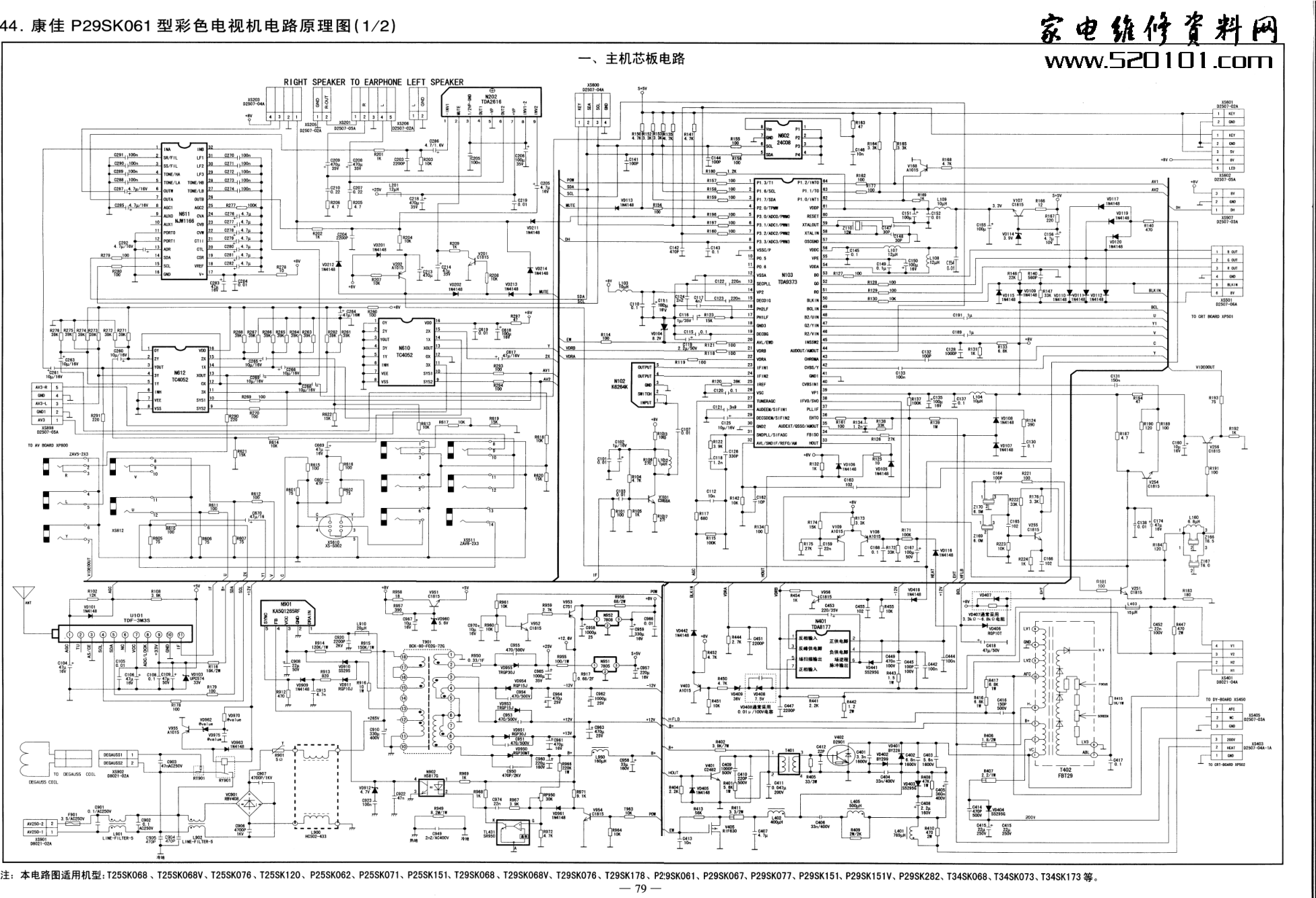 康佳T29SK076T29SK178T34SK068T34SK073T34SK173P25SK062P25S-0