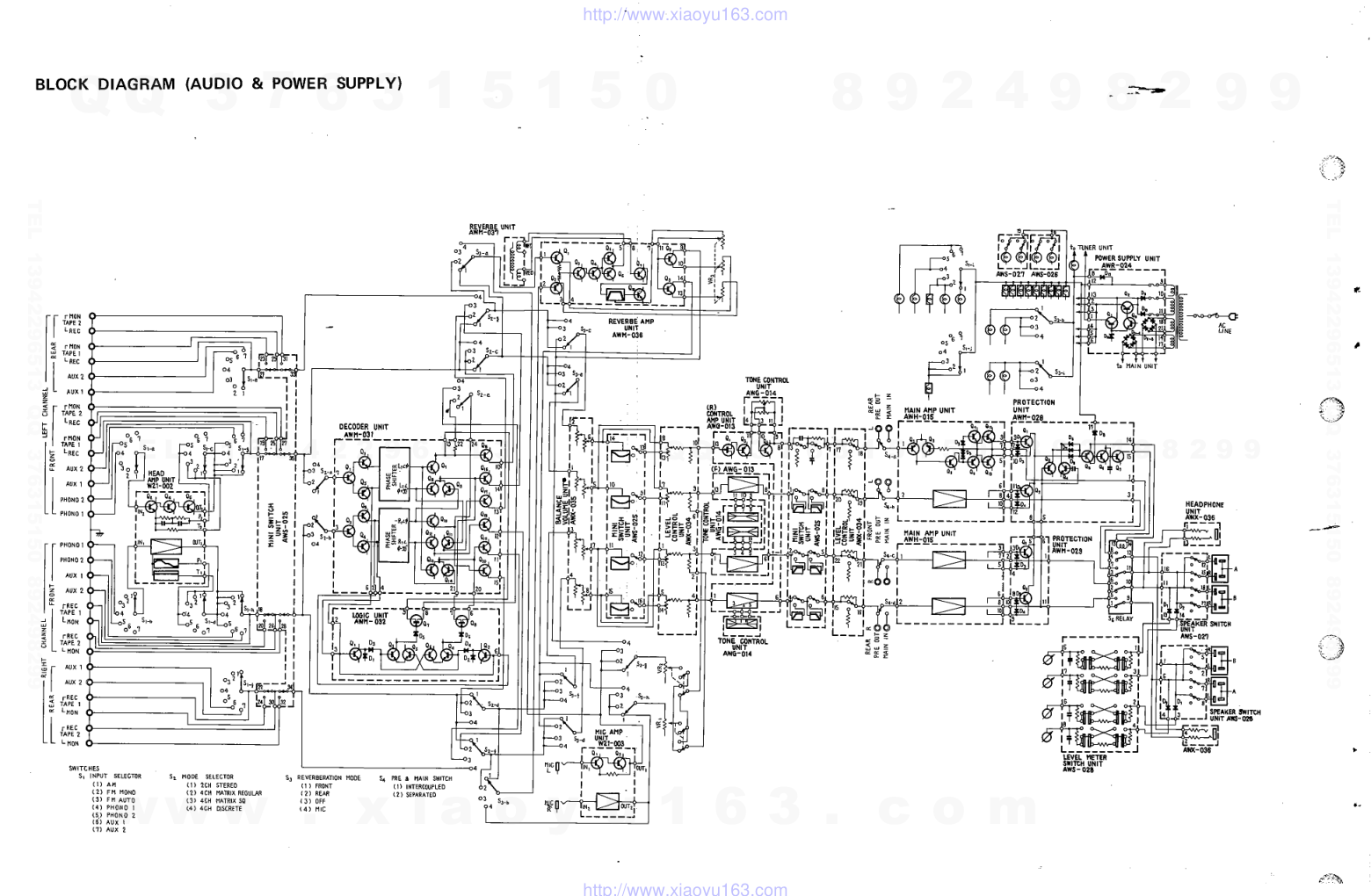 先锋PIONEER QX-9900音响电路图-6 先锋PIONEER QX-9900音响电路图-6