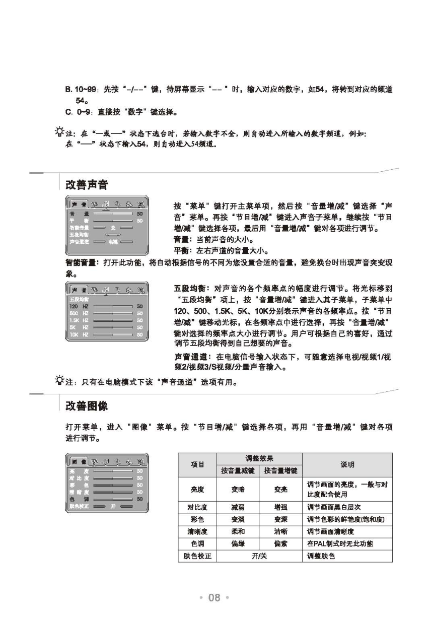 TCL王牌HD29H61I彩电使用说明书-8