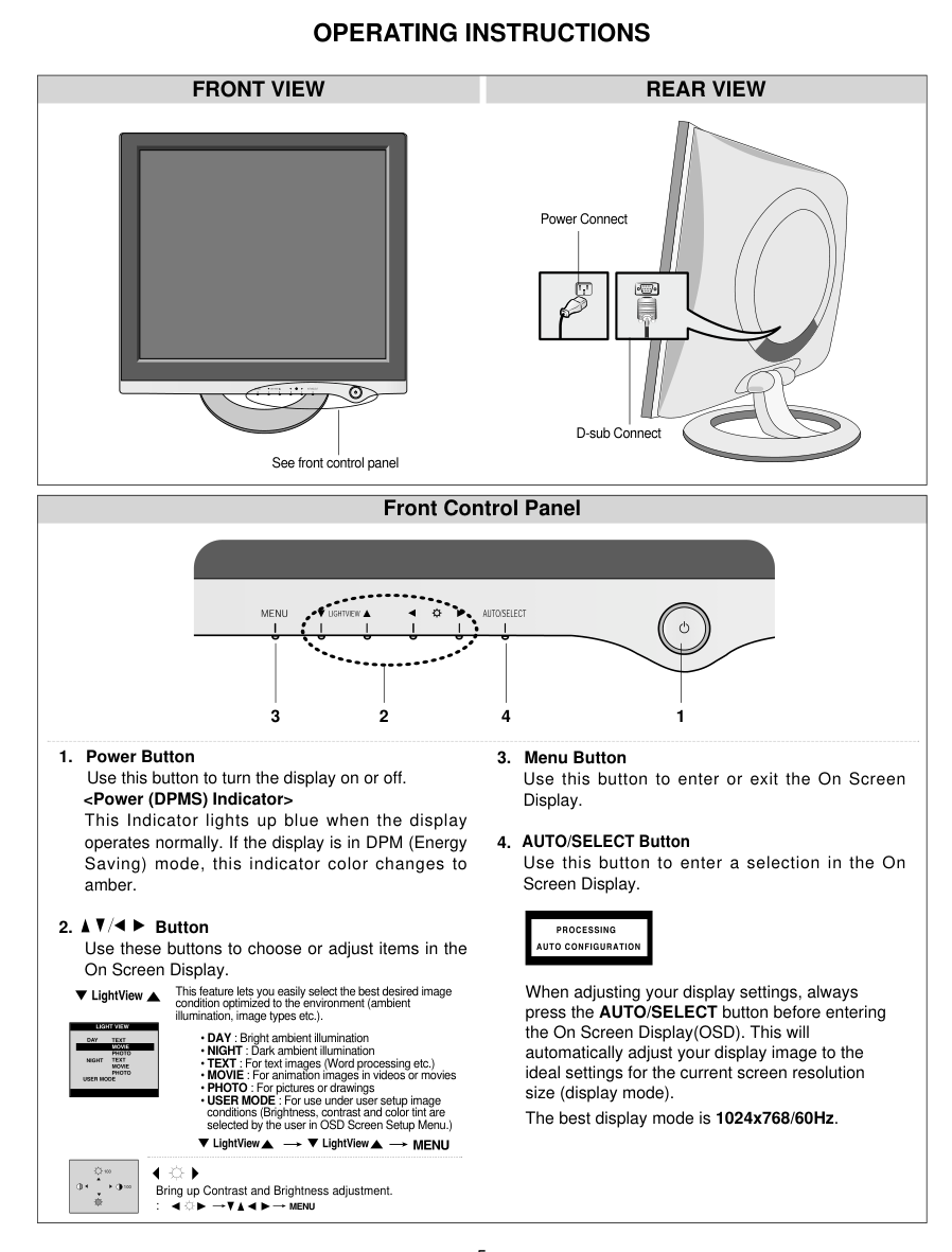 LG L1720BM液晶显示器维修手册-4